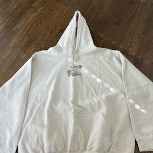 Topman Beige Floral Hoodie